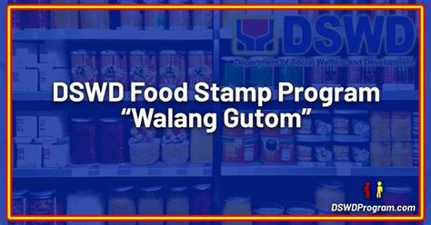 Dswd Food Stamp Assistance Walang Gutom Filipinos Dswd Program