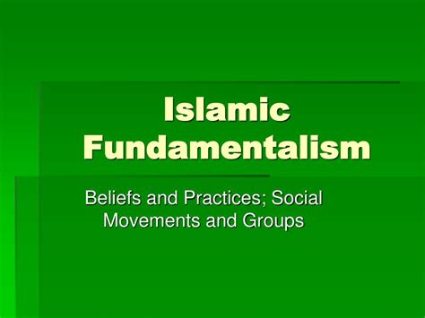 PPT - Islamic Fundamentalism PowerPoint Presentation, free download - ID:147586