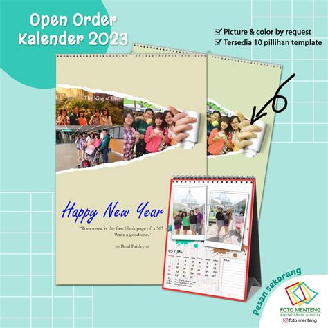 Jual Kalender Meja Custom Foto Shopee Indonesia