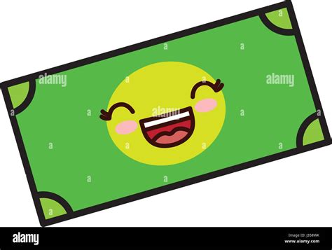 Kawaii Money Bill Icon Stock Vector Image And Art Alamy