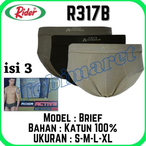 Jual Celana Dalam Pria Rider Sport Brief R B Box Isi Pcs Shopee