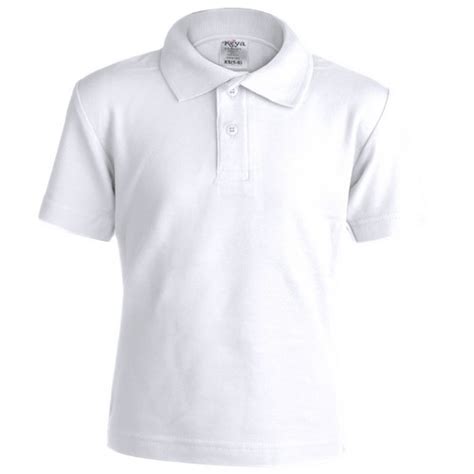 White Polo Shirt For Kids By Keya Hercules