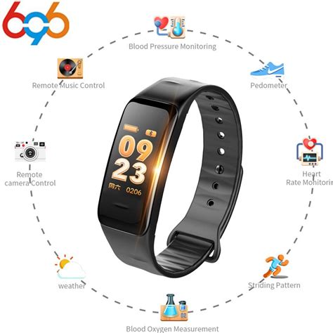 2018 New Smart Band C1S Smart Bracelet Color Screen Waterproof Blood