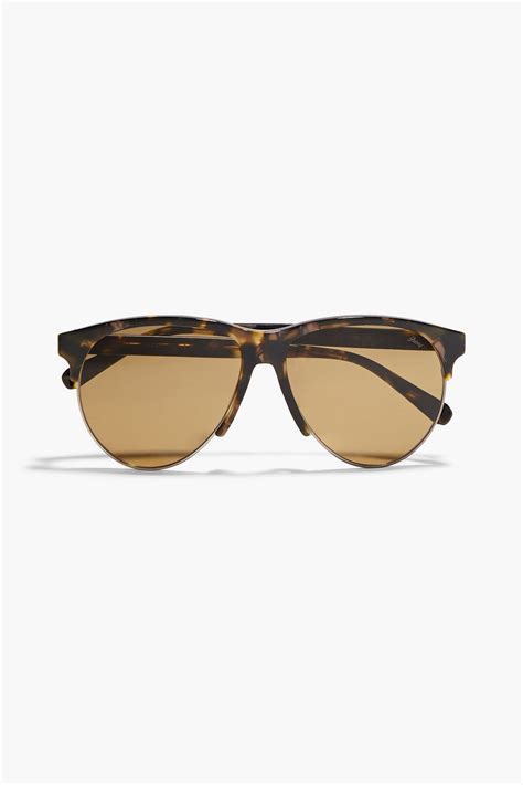 Brioni Aviator Style Tortoiseshell Acetate Sunglasses The Outnet