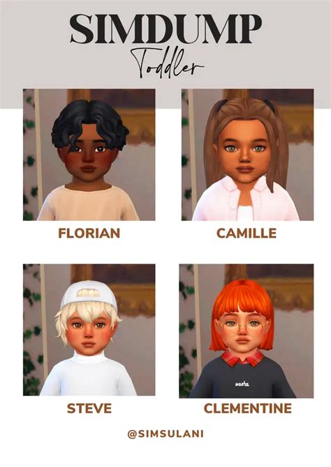 24 Best Sims 4 Maxis Match Toddler Hair Cc Gaming Mow