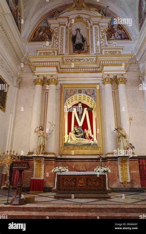 Mallorca Spain June Interior Of The Iglesia De La Cartuja