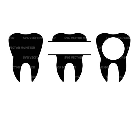 Teeth Logo Dental Life Monogram Svg Decal Sticker Silhoutte Tooth