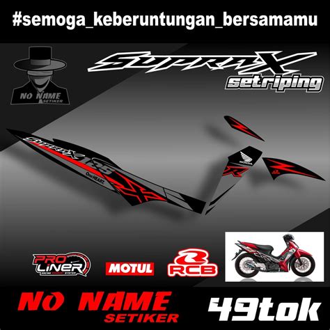 Jual Striping List Variasi Supra X R Tok Striping List Motor