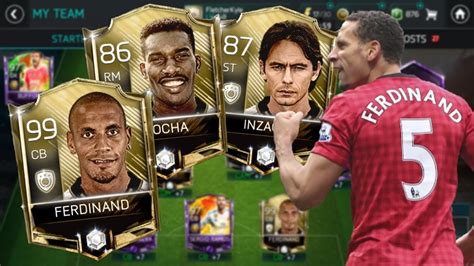 FIFA 18 MOBILE CLAIMING ICON 89 CB RIO FERDINAND ICON 87 ST INZAGHI