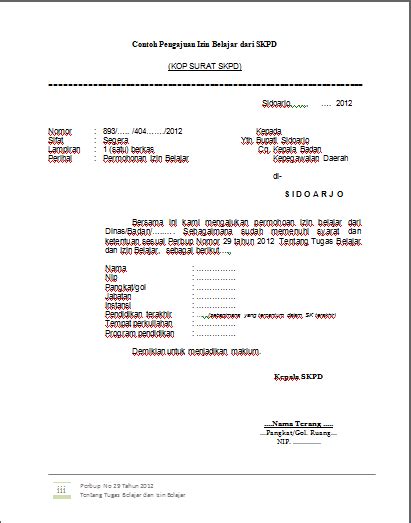 Contoh Surat Izin Mengikuti Kkn Dari Instansi Delinewstv