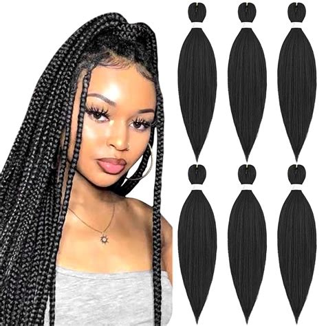 Buy 6 Packs Braid Yaki Pre Stretched Braiding Hair Extension Easy Braid Yaki Natural Hair