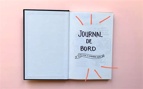 Mon Premier Journal De Bord Professionnel Juste Une Ligne