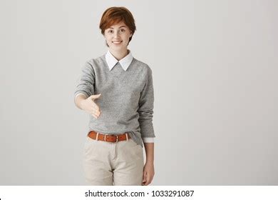 Cute Beautiful Redhead Lesbian Short Haircut Stock Photo 1033291090 Shutterstock