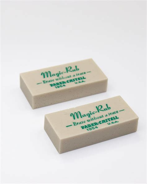 1954 Magic Rub Eraser Green Charlie Foxtrot Vintage