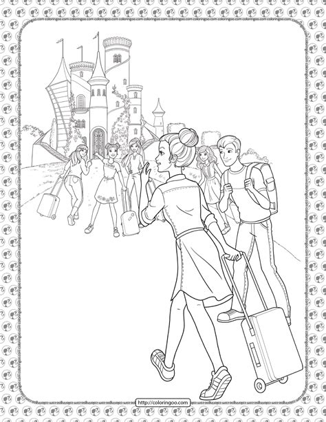 Barbie Princess Adventure Coloring Pages 08