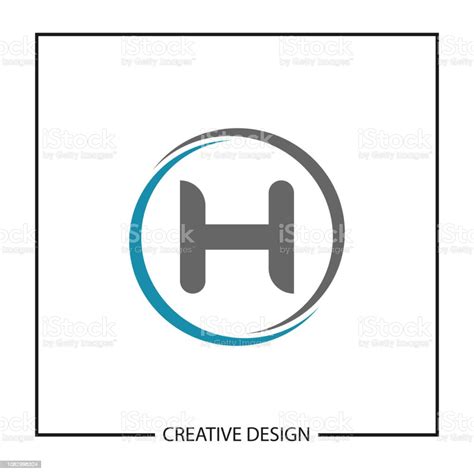 初始字母 H 徽標範本向量設計向量圖形及更多企業圖片 企業 低面數建模 商務 Istock