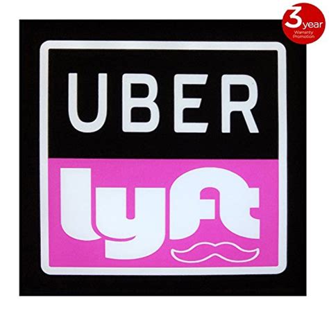 Uber Lyft LED Light Sign Logo Sticker Decal Glow Wireless Decal ...