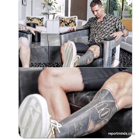 Inter Miami Star Lionel Messi Show Off His Barcelona Tattoo On His Leg