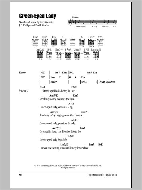 Green Eyed Lady Sheet Music Direct