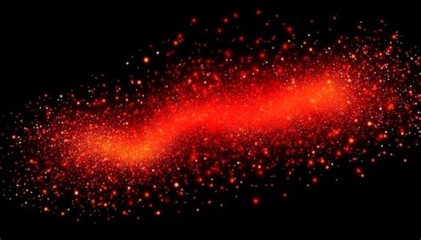 Premium AI Image | Red sparks isolated on a black background