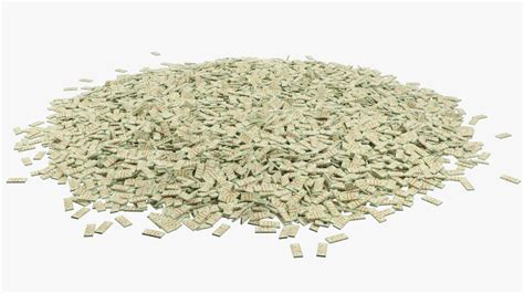 model pile  stacks  twenty dollar bills  turbosquid