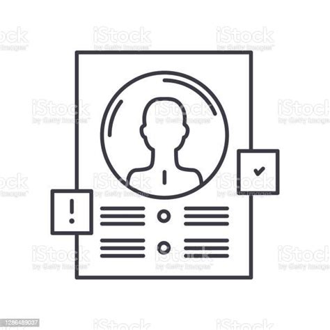 Cv 圖示線性隔離插圖細線向量網頁設計符號輪廓概念符號在白色背景上具有可編輯的描邊向量圖形及更多unspecified圖片