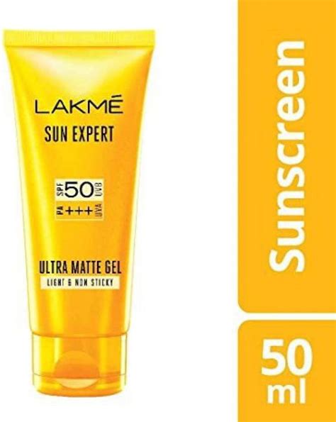 Lakmé Sun Expert Ultra Matte Gel Sunscreen Spf 50 Pa Price In