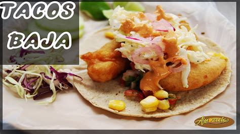 Tacos De Camaron Y Pescado Estilo Baja Baja Fish Tacos Youtube