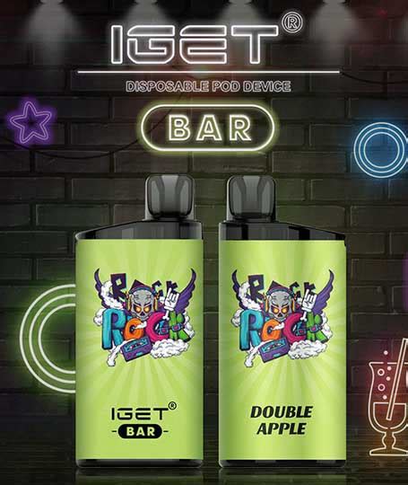 IGET BAR VAPE 3500 PUFF DOUBLE APPLE The Vape Bar