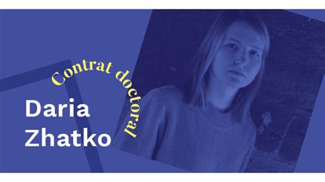 Daria Zhatko lauréate d un contrat doctoral 2022 à l EHESS pour sa