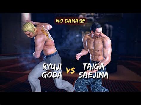 Yakuza Kiwami Taiga Saejima Vs Ryuji Goda No Damage All Battle