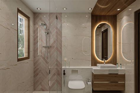 Low Maintenance Contemporary Styled Compact Sized Bathroom Design