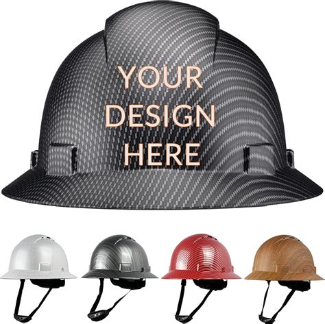 Custom Hard Hat With Suspension Construction Adjustable Ratchet Hard