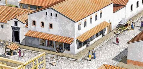 Illustration of the Roman insula in Emona by Igor Rehar | Roman ...