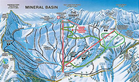 Utah Ski Maps | Snowbird Ski Resort Trail Map