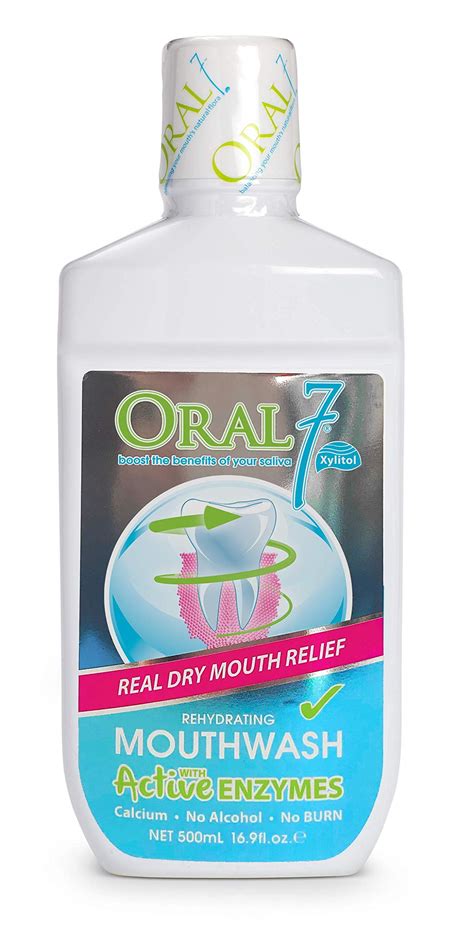 Buy Oral7 Dry Mouth Mouthwash Alcohol Free Oral Rinse with Xylitol, Moisturizing Mouth Wash and ...