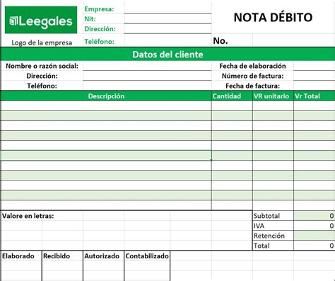 ¿qué Es Una Nota Débito Y Cómo Se Hace En El 2024