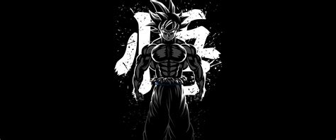 Goku Musculoso Wallpaper 4K, Dragon Ball Z, AMOLED, Minimalist