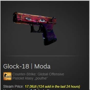 GLOCK 18 MODA skin csgo Kłodawa Kup teraz na Allegro Lokalnie