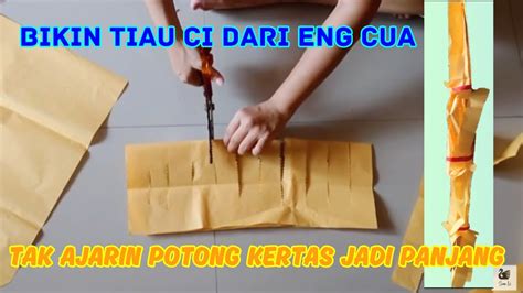 Cara Gunting Kertas Sembahyang Untuk TIAU CI Dari Eng Kho Cua Potong