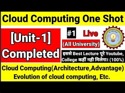 Cloud Computing Aktu Unit 1 Cloud Computing Architecture Advantage