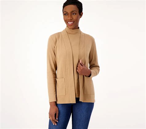 Isaac Mizrahi Live Essentials Pima Cotton Cardigan Qvc