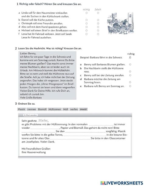 lektion  test  exercise   worksheets