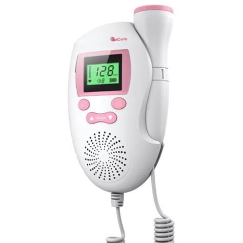 Acurio Af L Prenatal Ultrasonic Lcd Digital Fetal Doppler Pink