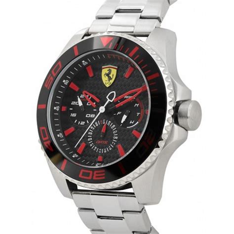 Buy Scuderia Ferrari Xx Kers Black Dial Multifunction Watch For