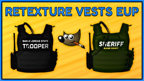 How To Make Custom Eup Vest Textures Spfivem Youtube