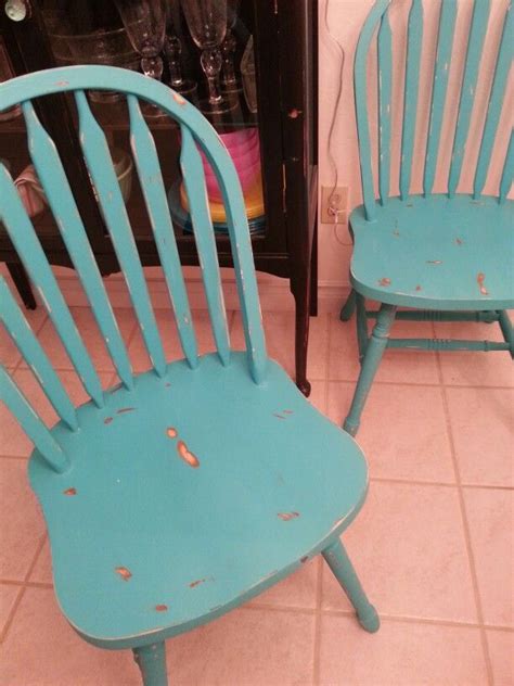 Teal Distressed Chairs Distressed Chair Chair Dining Chairs