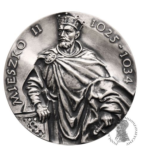 Polska, PRL (1952–1989), Koszalin. Medal 1986, Mieszko II 1025-1034 ...