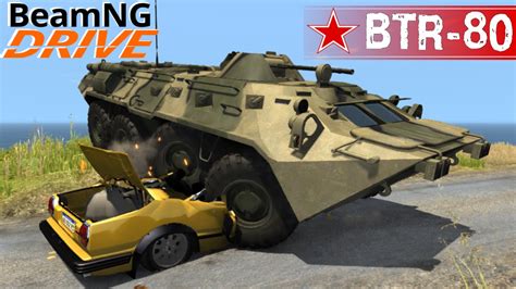 BeamNG DRIVE Mod Armoured Transporter BTR 80 YouTube