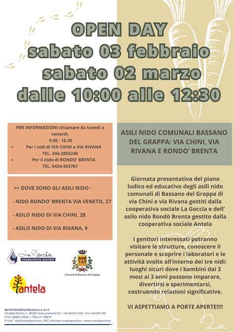 Open Day Asili Nido Comunali Di Bassano Del Grappa La Goccia